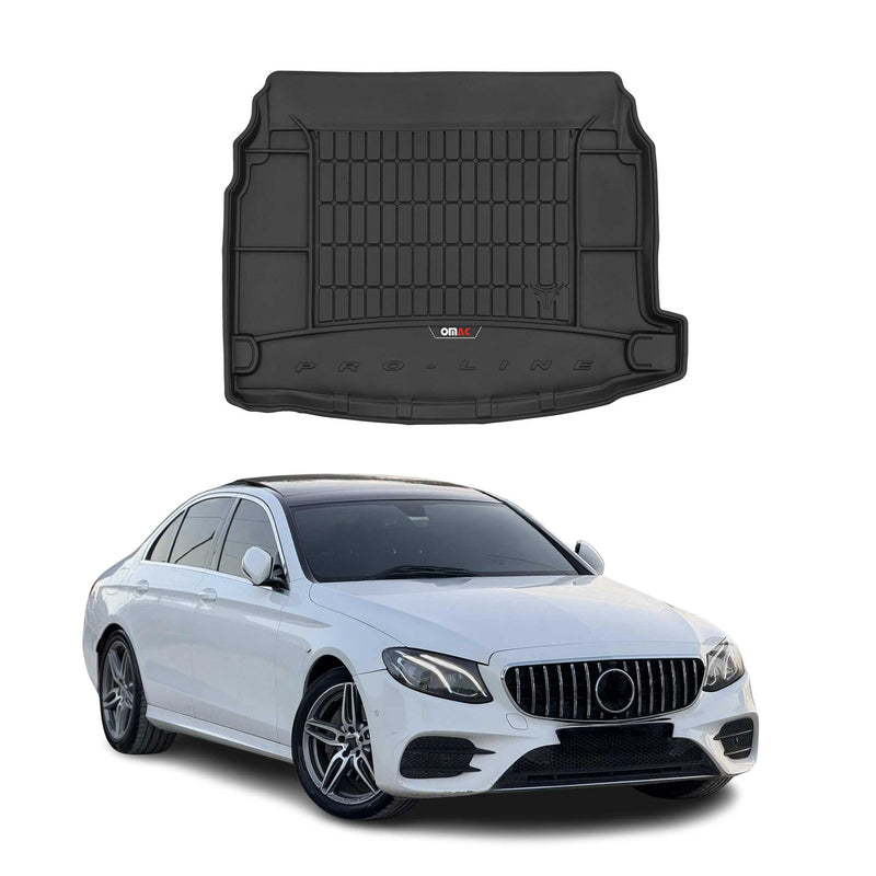 Tapis de Coffre pour Mercedes Classe E W213 2016-2022 TPE Noir
