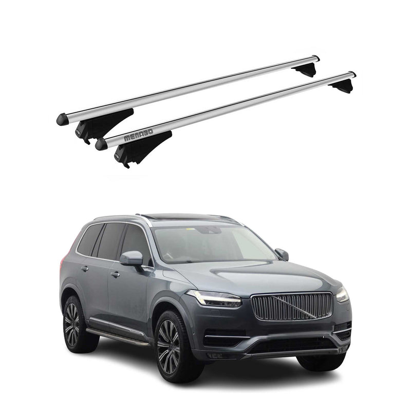 Tiger Barres de toit transversales pour Volvo XC90 2015-2019 Gris