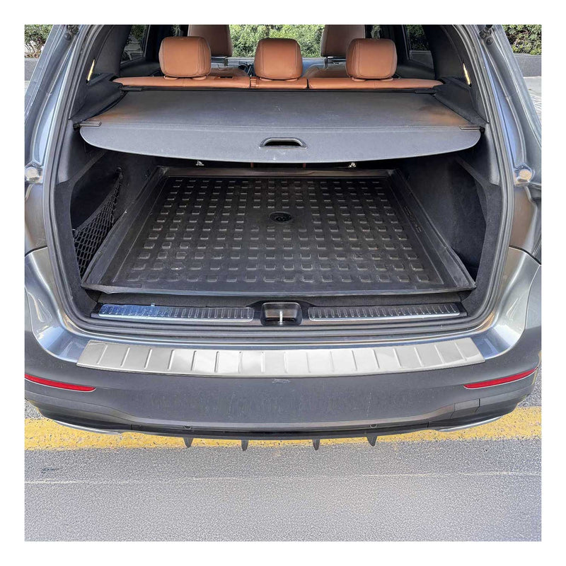 Protection Seuil de Pare-chocs Arriére pour Mercedes GLC X253 2015-2025 Inox