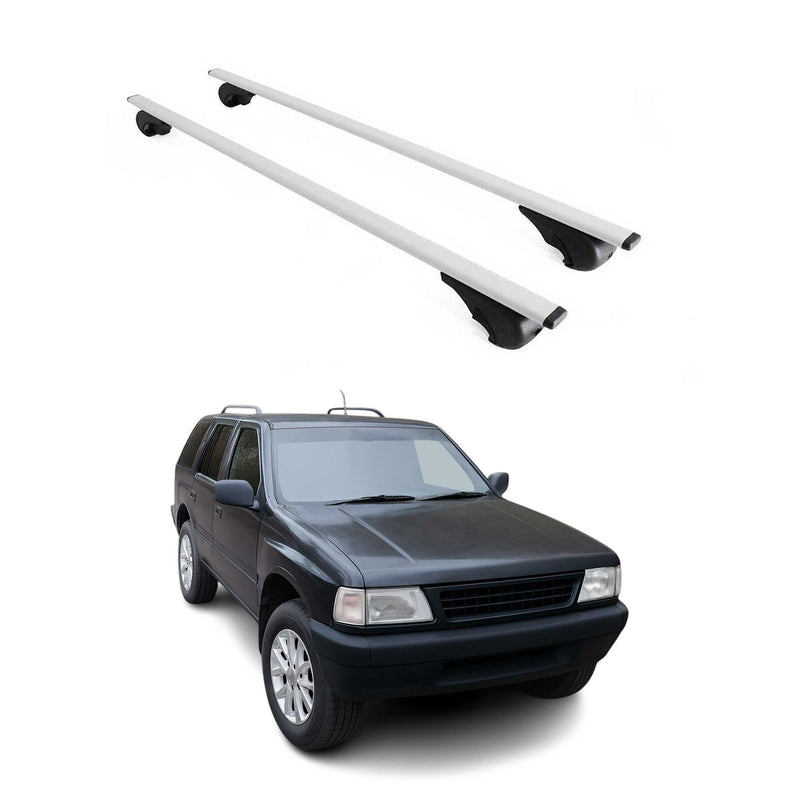 Barres de toit Transversales pour Opel Frontera 1992-1998 Fer Argent