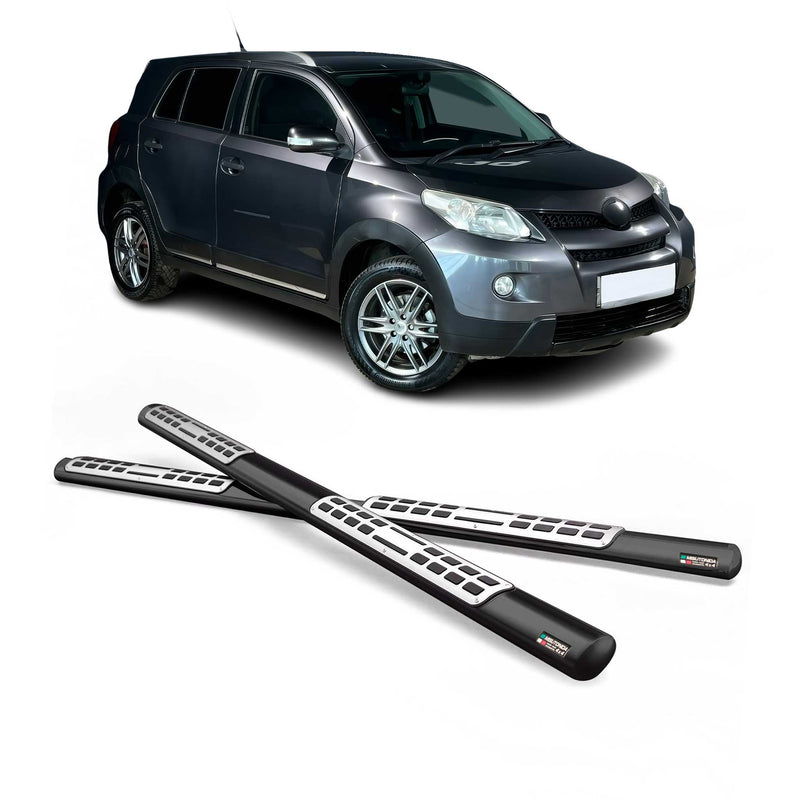 Marchepieds Latéraux pour Toyota Urban Cruiser 2008-2016 Acier Inoxydable Noir