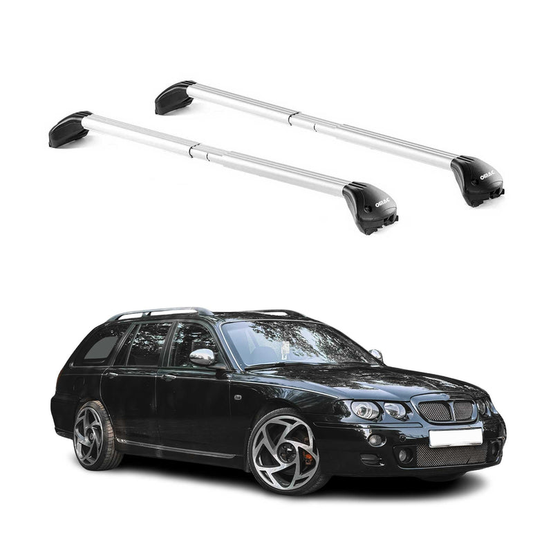 Barres de toit pour MG ZT-T Wagon 2002-2005 5P Gris Argenté 2 pièces ABE
