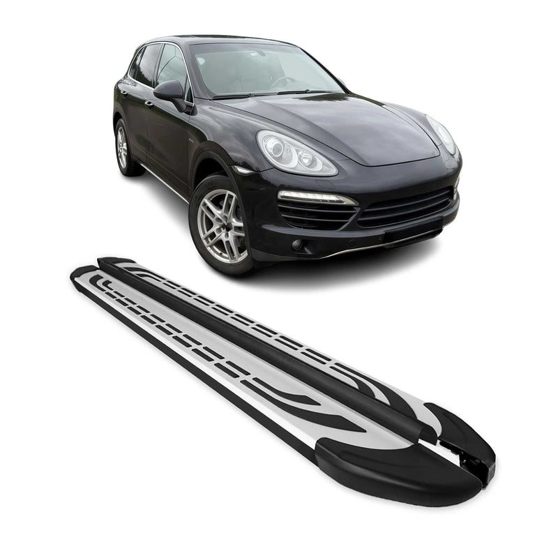 Marchepieds latéraux pédale pour Porsche Cayenne 2010-2017 en Aluminium