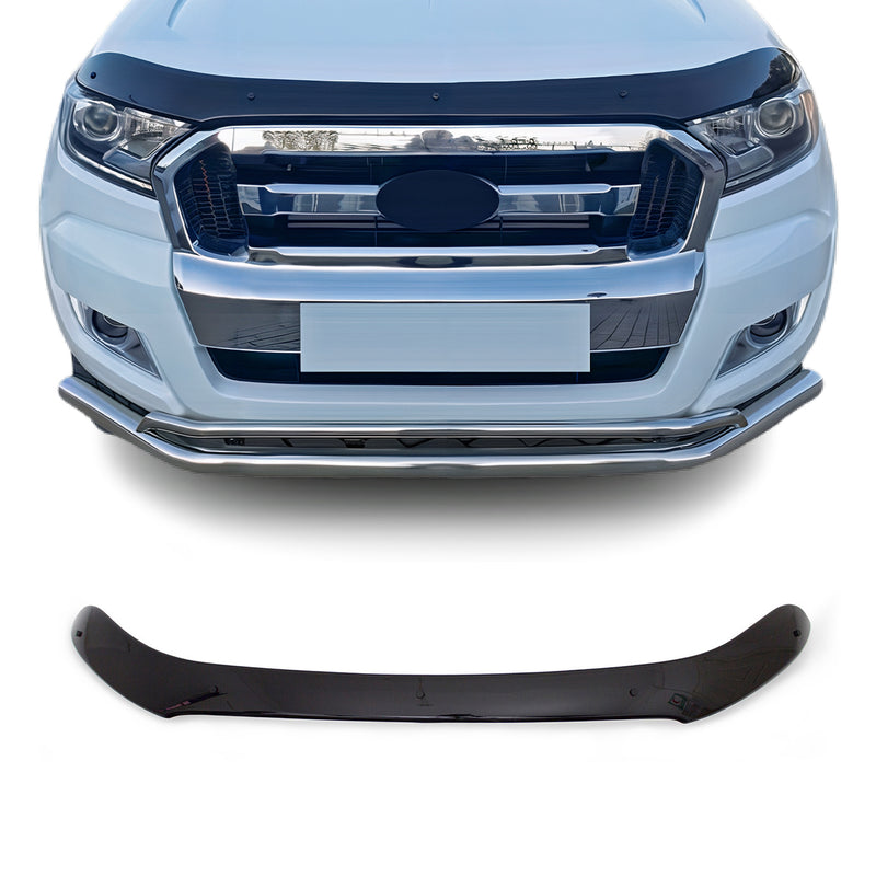 Deflecteurs d'air capot de voiture pour Ford Ranger 2015-2022 Acrylique Noir