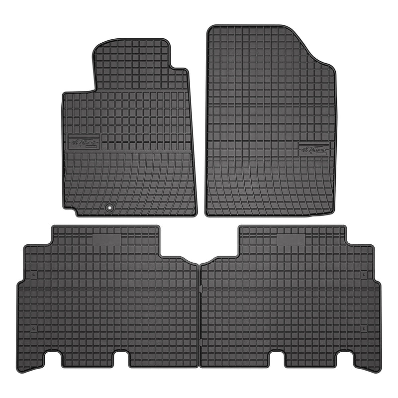 OMAC Tapis de Sol pour Toyota Yaris 1999-2005 Noir Caoutchouc