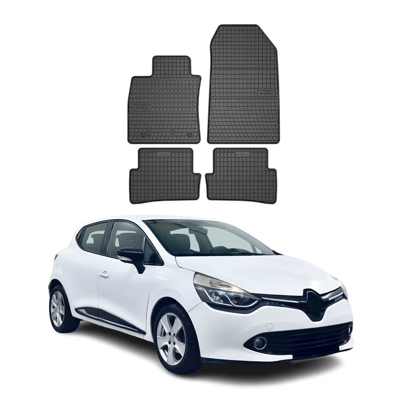 Tapis de Sol pour Renault Clio 2012-2019 Caoutchouc Noir
