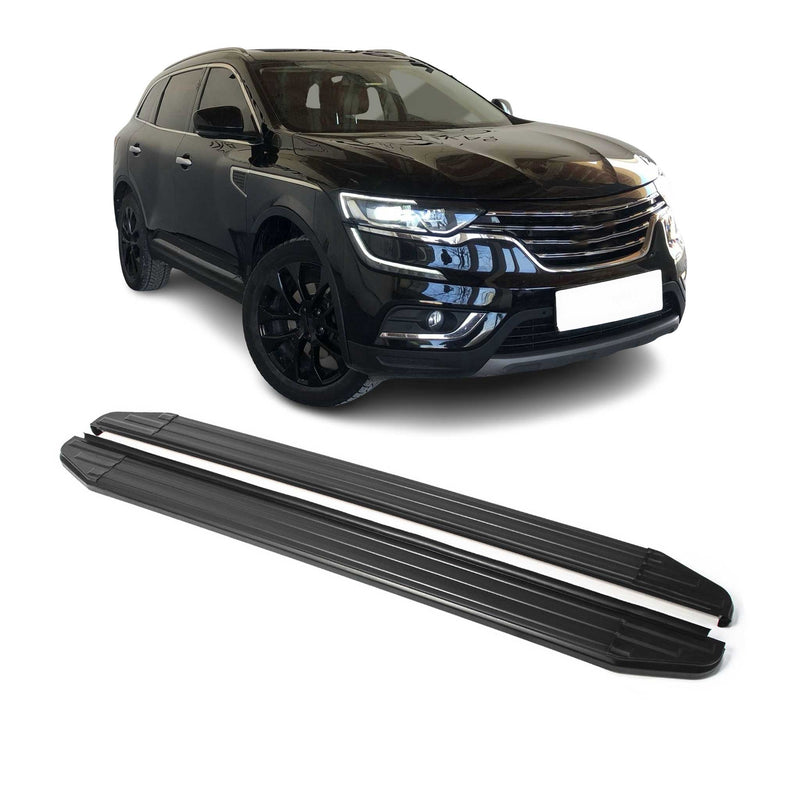 Marchepieds Latéraux pour Renault Koleos 2017-2025 Aluminium Noir 2Pcs