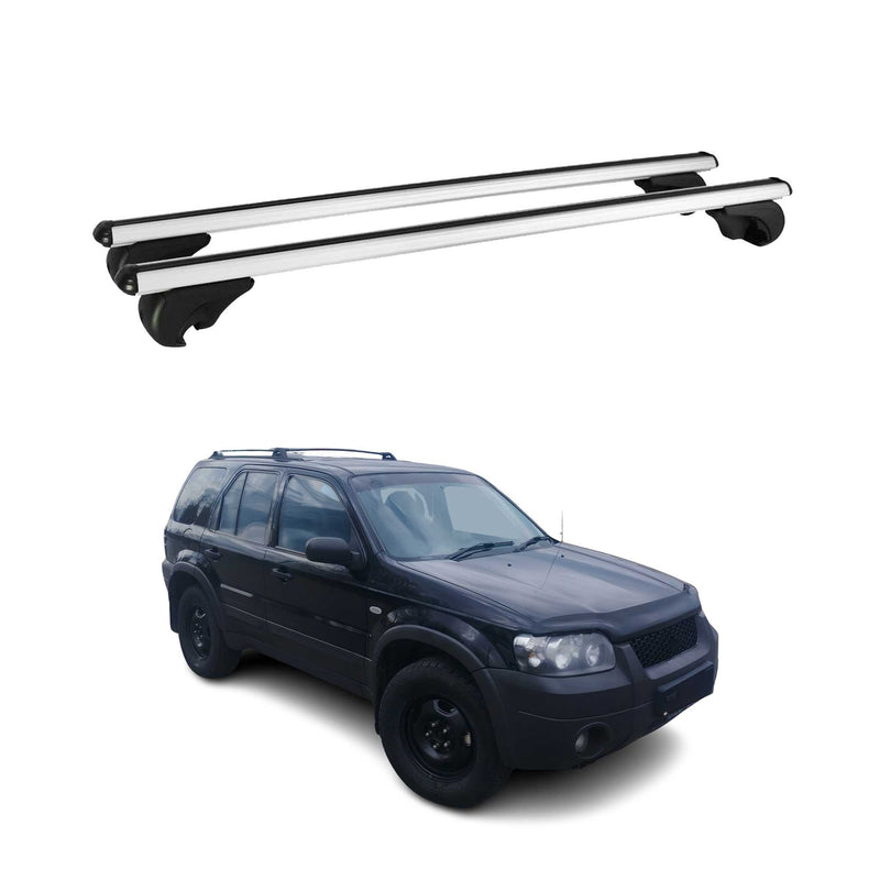Barres de toit Transversales pour Ford Maverick 2001-2005 Aluminium Argent