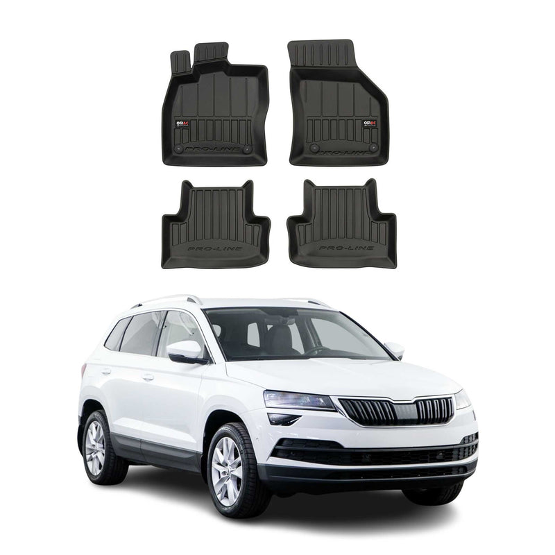 Tapis de Sol pour Skoda Karoq 2017-2022 TPE Noir