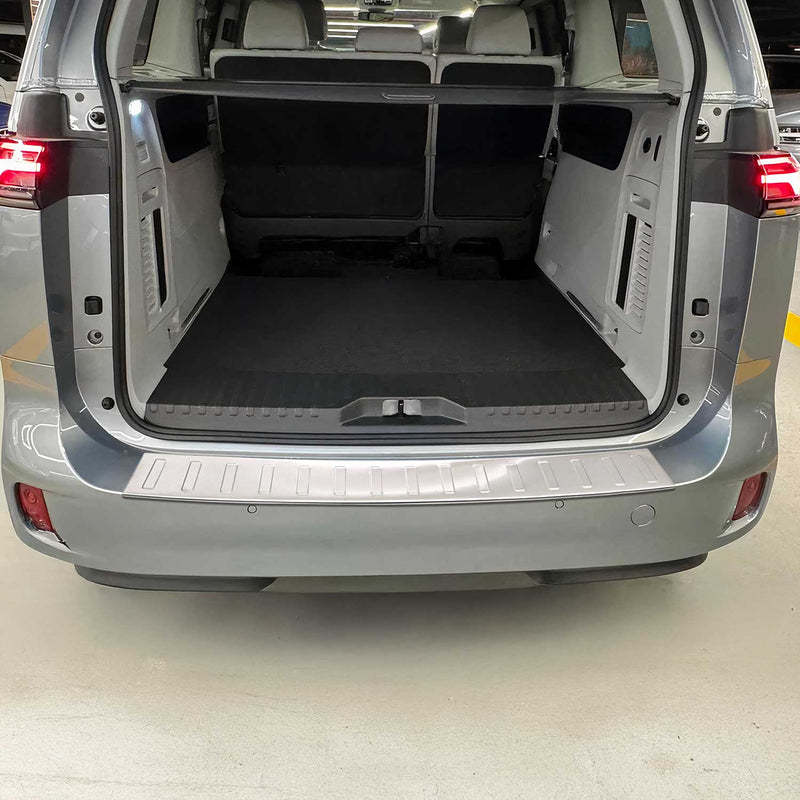 Protection Seuil De Pare-Chocs Arriére pour VW ID.Buzz 2022-2025 Inox Brossé