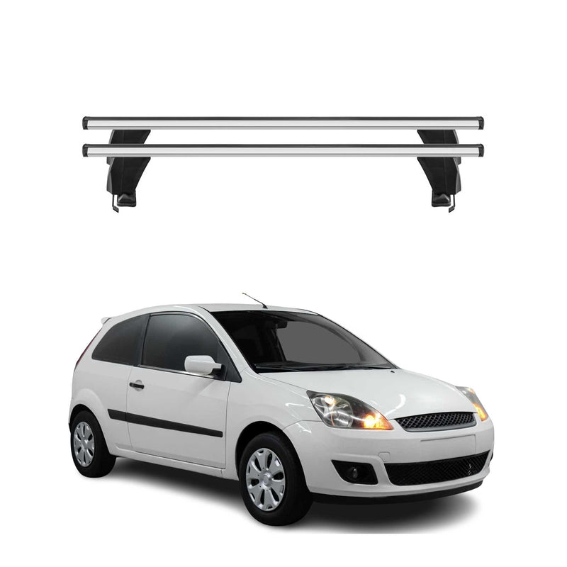 Barres de toit Transversales pour Ford Fiesta V 2002-2008 Alu Gris 2x 3 portes