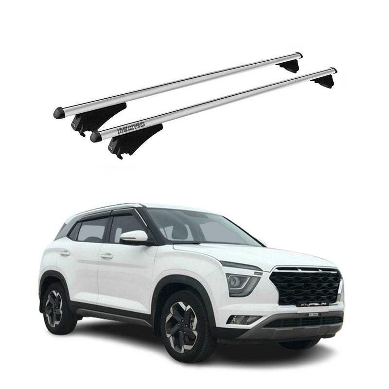 Tiger Barres de toit transversales pour Hyundai ix25 Creta 2020-2025 Gris