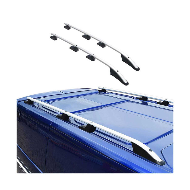 Barres de toit longitudinales pour Ford Transit 2014-2025 L2 Aluminium Gris