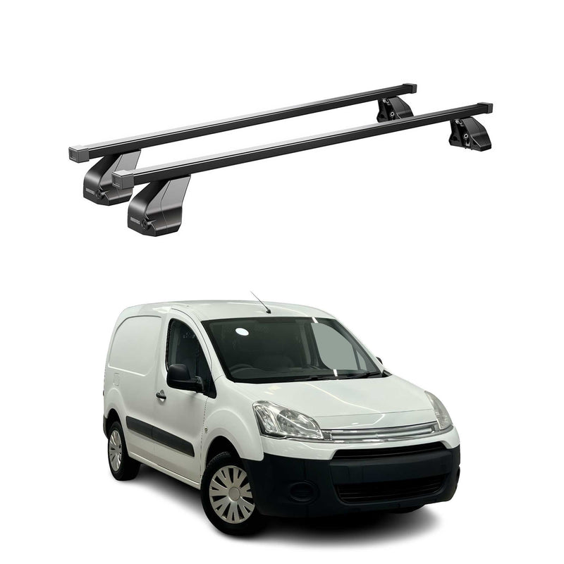 Barres Transversales Menabo pour Citroen Berlingo II B9 2008-2018 Noir