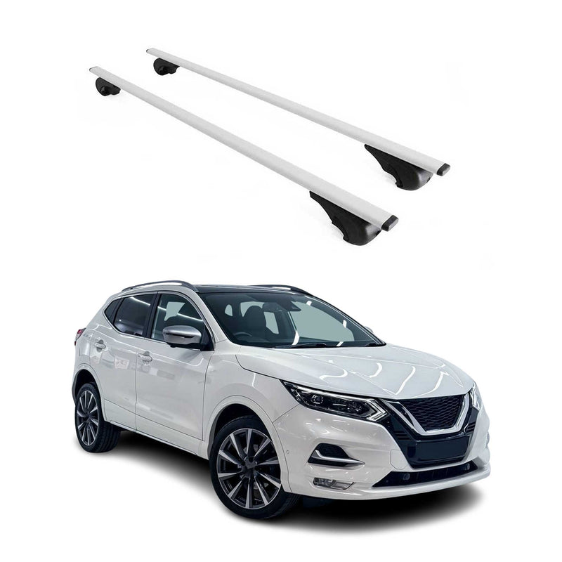 Barres de toit Transversales pour Nissan Qashqai 2014-2021 Fer Argent