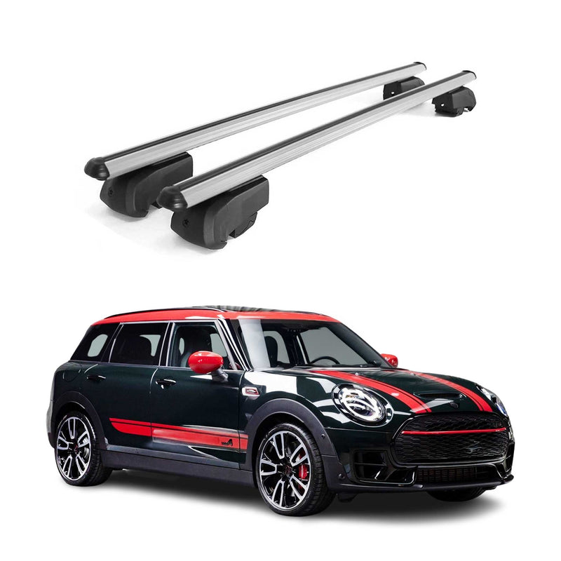 Barres de toit Transversales pour Mini Clubman F54 Break 2015-2023 2Pcs Alu ABE
