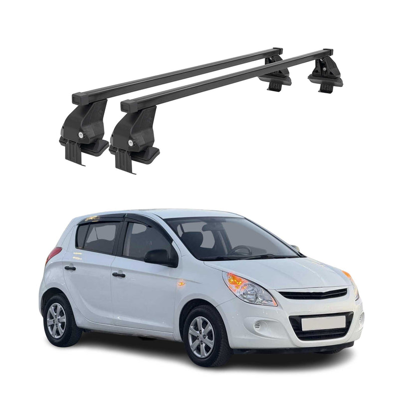 Barres Transversales Menabo pour Hyundai i20 2008-2014 Noir