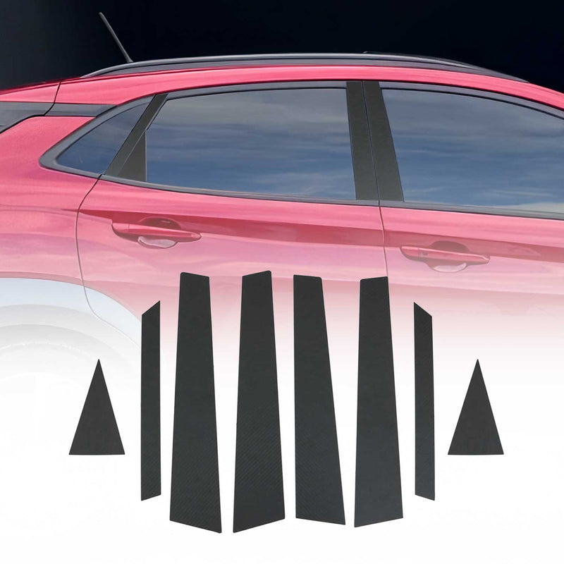 Couverture Garniture de pilier B pour Hyundai Kona 2017-2020 feuille de carbone