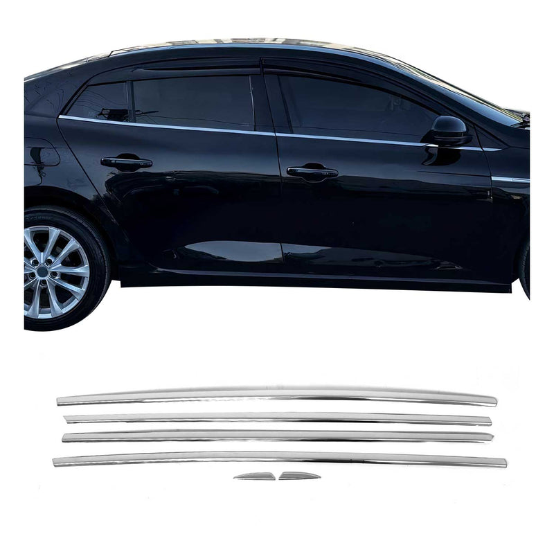 Garniture de Fenêtre pour Renault Megane Berline 2016-2020 Acier Inox 6Pcs