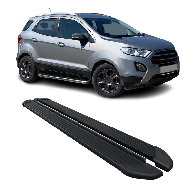 Marchepieds Latéraux pédale pour Ford Ecosport 2013-2024 Noir Aluminium 2Pcs