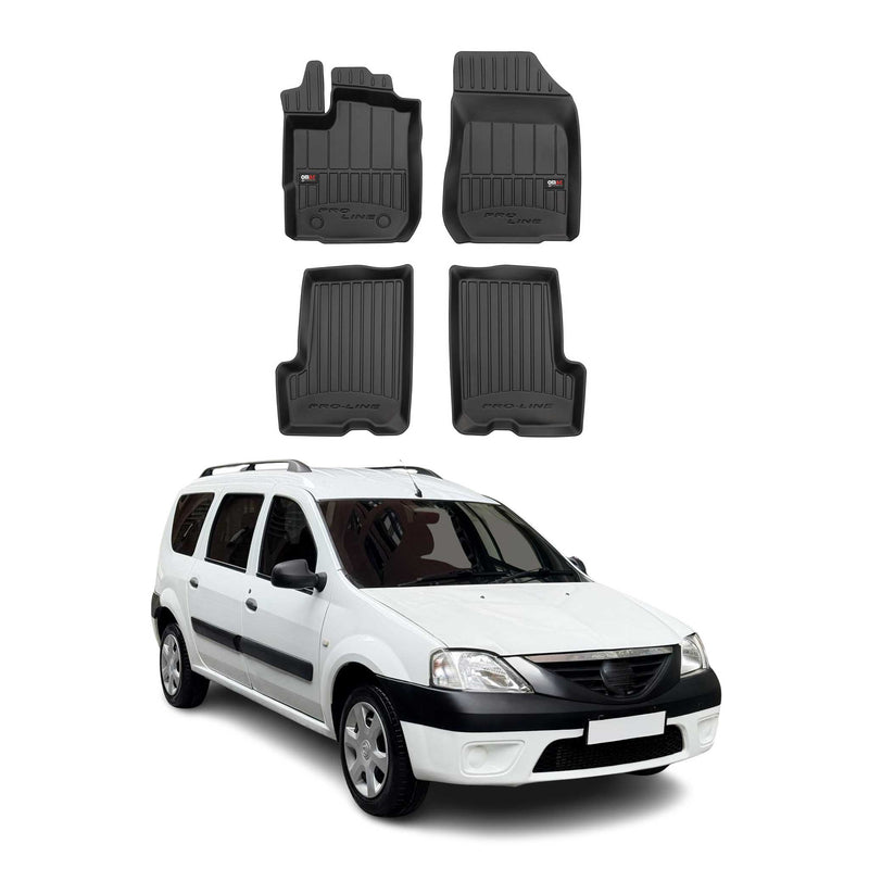 Tapis de Sol pour Dacia Logan 2006-2013 TPE Noir