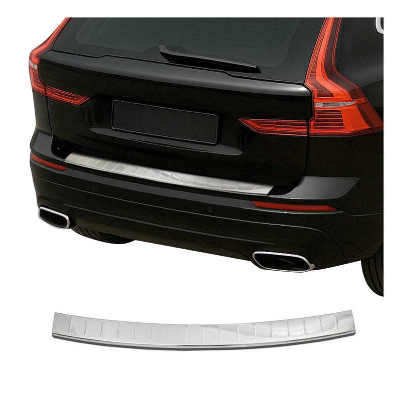 Protection Seuil de Pare-chocs Arriére pour Volvo XC60 2017-2025 Acier Inox