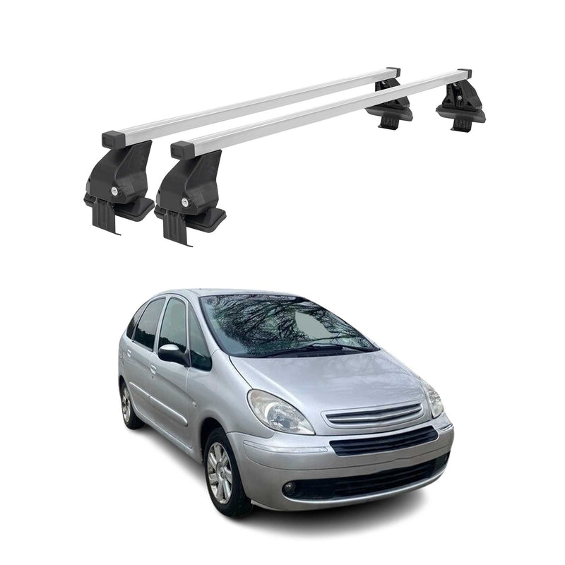 Barres de toit transversales pour Citroen Xsara Picasso 1999-2010 Acier Gris