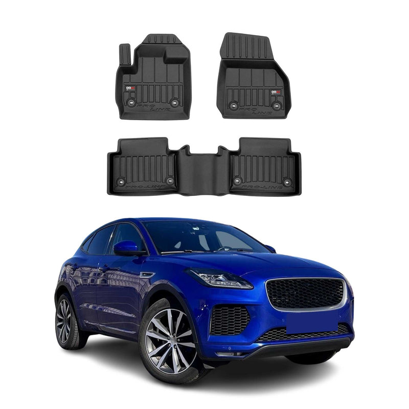 OMAC Tapis de sol en caoutchouc pour Jaguar E-Pace 2017-2025 Noir Premium