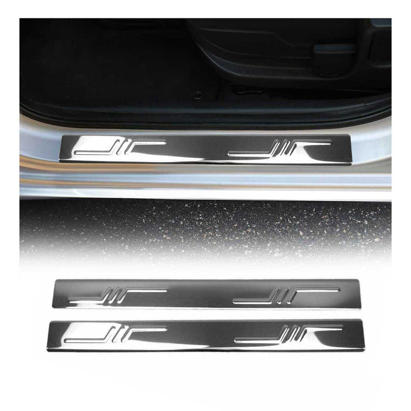 Couverture de Seuil de porte pour Citroen Jumper 2006-2025 acier inox chromé 2x