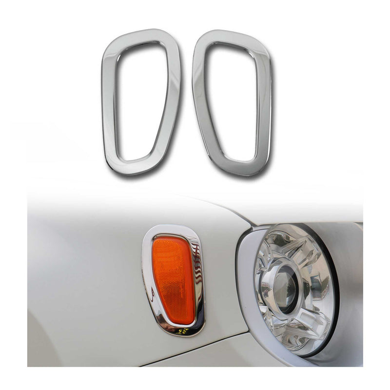 Cadre de Clignotant latéral pour Jeep Renegade 2014-2024 inox 2Pcs