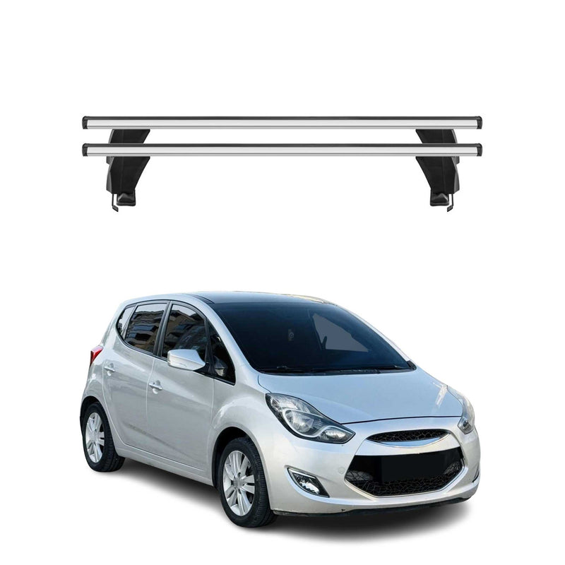 Menabo Barres de toit Transversales pour Hyundai ix20 2010-2015 Gris ABE 2x