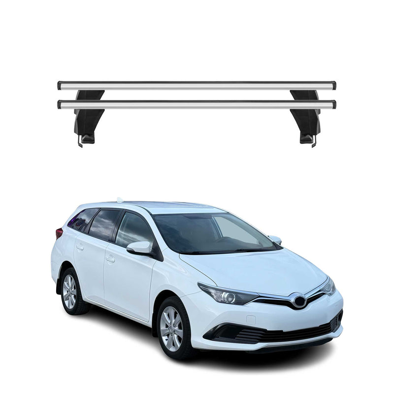 Barres de toit Transversales pour Toyota Auris Touring Sports 2013-2018 Gris 2x