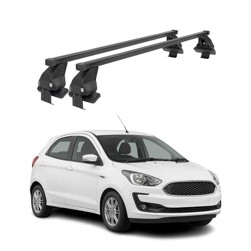 Barres Transversales Menabo pour Ford Ka+ 2016-2024 Noir