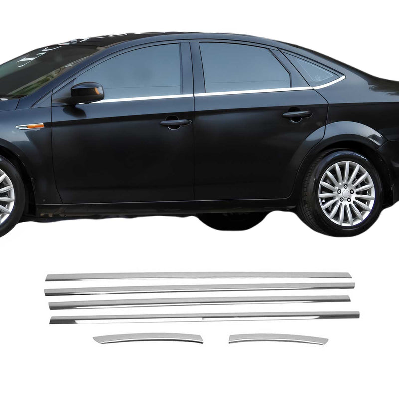 Garniture de Fenêtre pour Ford Mondeo mk4 2007-2014 Acier Inox 6Pcs