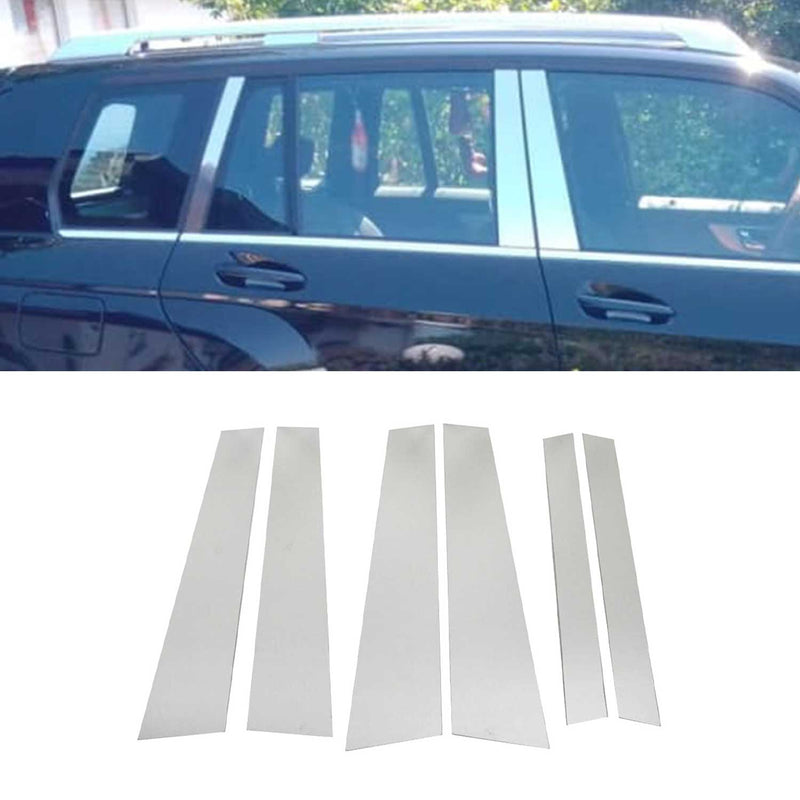 Couverture Garniture de pilier B pour Mercedes GLK X204 2008-2015 inox 6Pcs