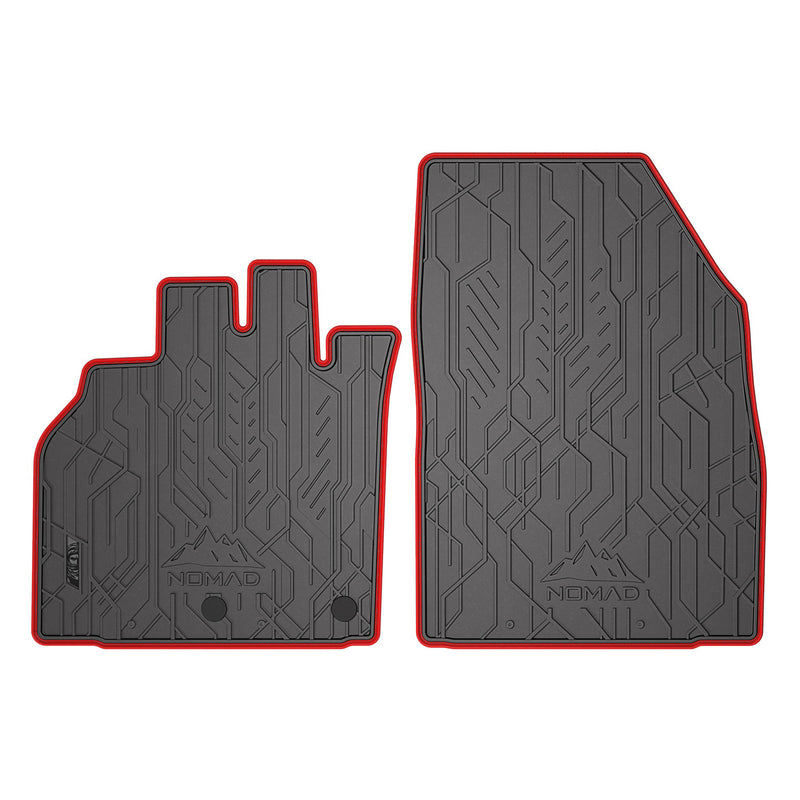Tapis de sol pour Renault Scenic III 2009-2016 Caoutchouc Noir-Rogue 2Pcs