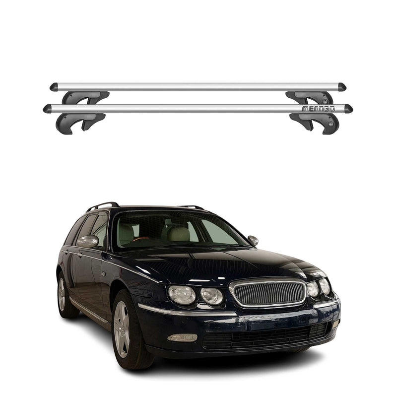 Barres de toit transversales pour Rover 75 Tourer 2000-2005 90kg Alu Gris 2x