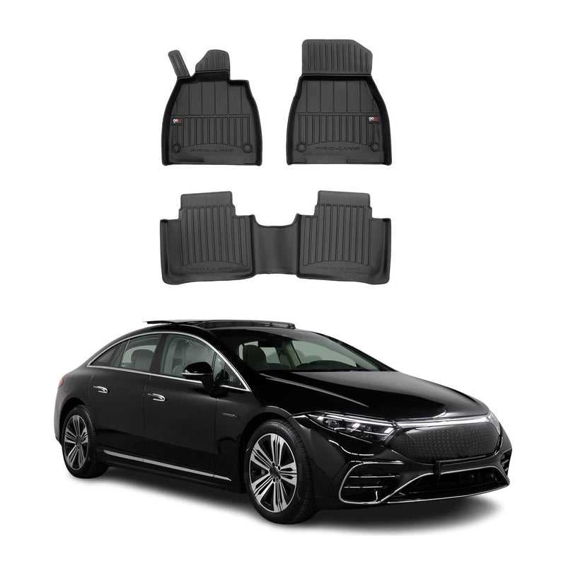 OMAC Tapis de sol pour Mercedes EQS V297 Liftback 2021-25 3 pièces en Caoutchouc