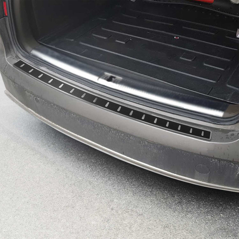 Protection seuil de pare-chocs pour Audi A4 B8 Break 2007-15 Folie de carbone