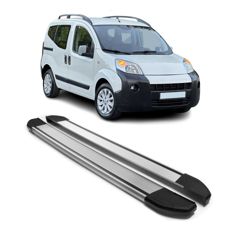 Marchepieds Latéraux pédale pour Citroen Nemo 2008-2021 Argent Aluminium 2Pcs