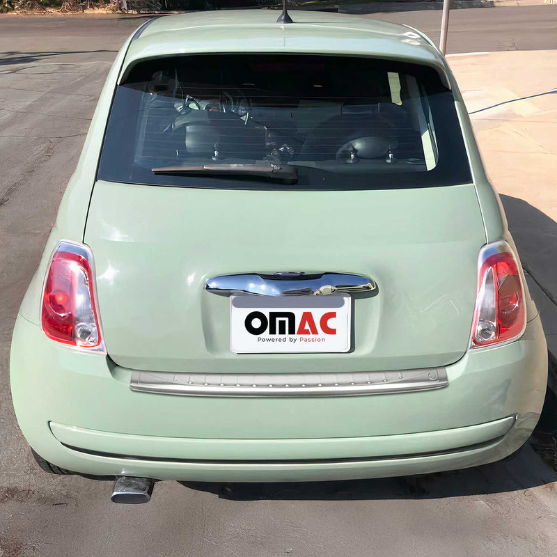 Protection Seuil De Pare-Chocs Arriére pour Fiat 500 500C 2007-2024 Acier Brossé