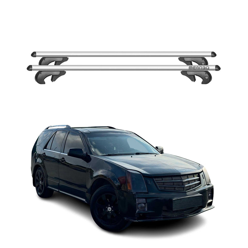 Barres de toit transversales pour Cadillac SRX 2005-2009 90kg Alu Gris 2tlg