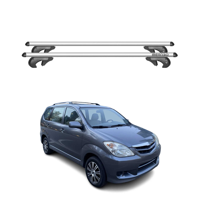 Barres de toit transversales pour Toyota Avanza 2011-2015 90kg Alu Gris
