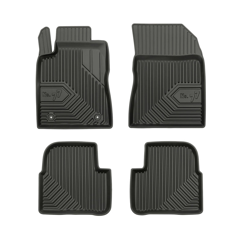 Tapis de Sol de Voiture pour Citroen C3 III 2016-2024 TPE Imperméable Noir 4Pcs