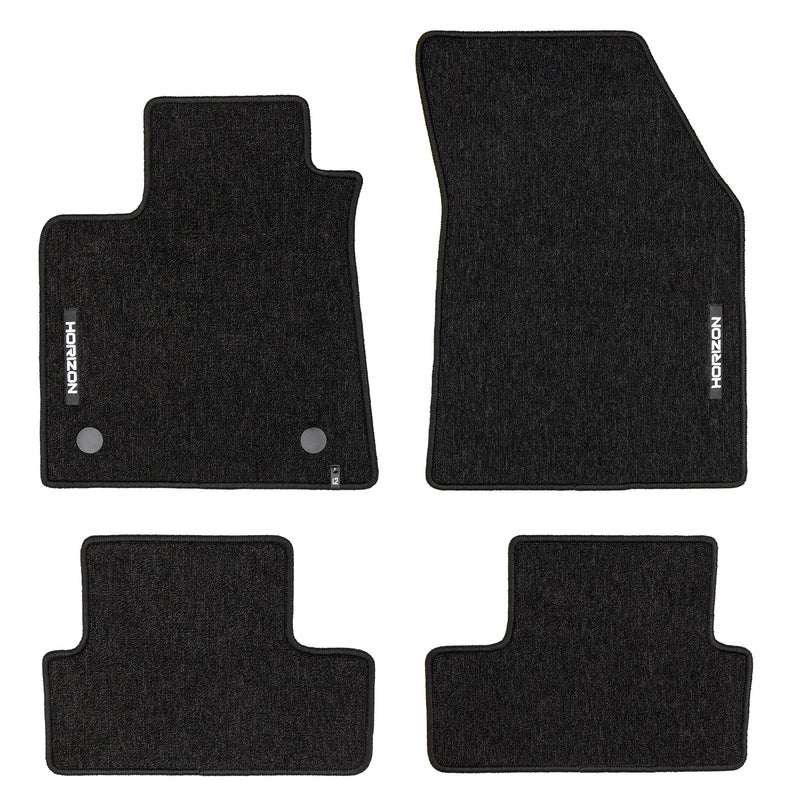 Tapis de Sol de Voiture pour Renault Megane IV 2016-2024 Velours Noir 4Pcs