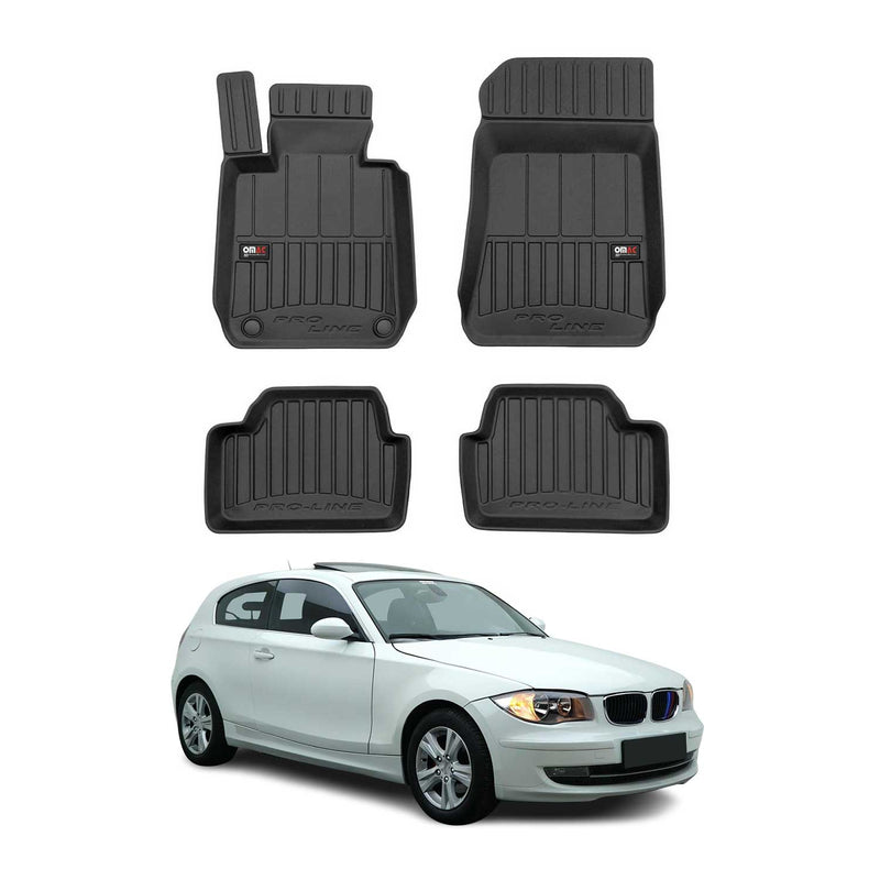 OMAC Tapis de sol caoutchouc pour BMW Série 1 E81 3 portes 2006-2012 Premium