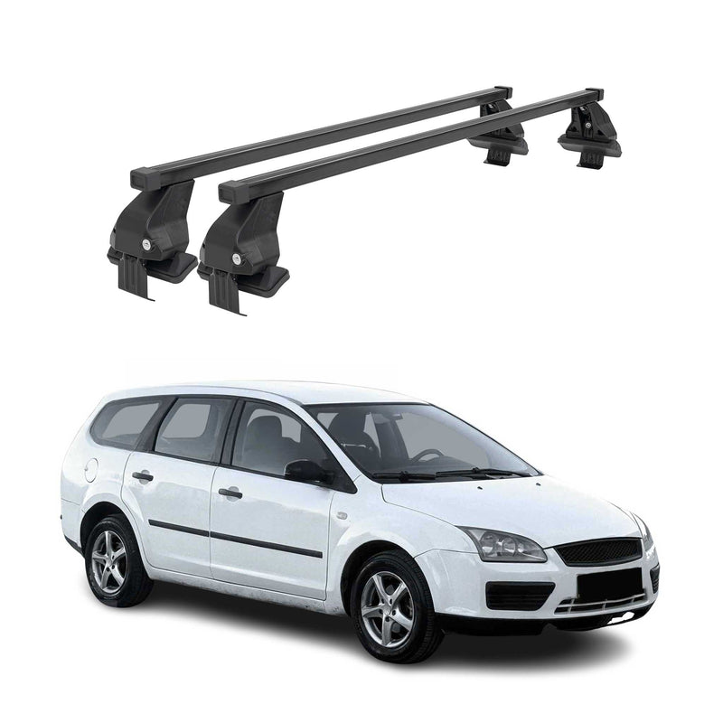 Barres Transversales Menabo pour Ford Focus III SW 2011-2018 Noir