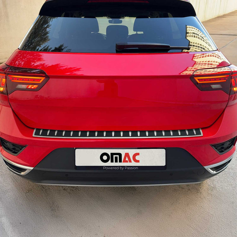 Protection Seuil de Pare-chocs Arriére pour VW T-ROC 2017-2025 Acier Inox