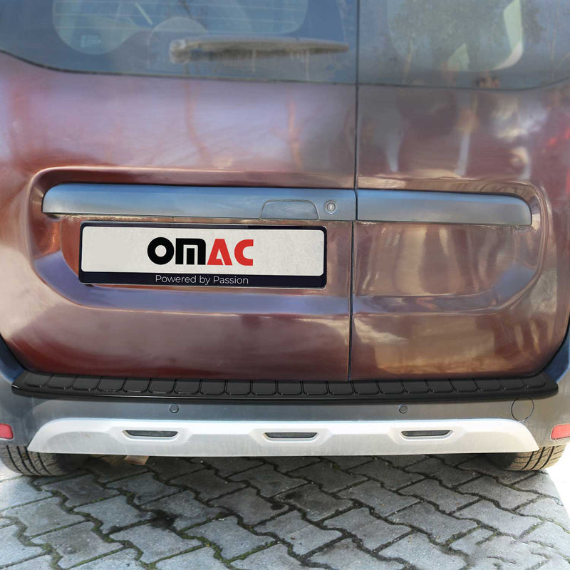 Protection Seuil De Pare-Chocs Arriére pour Dacia Dokker 2012-2024 Inox Chromé