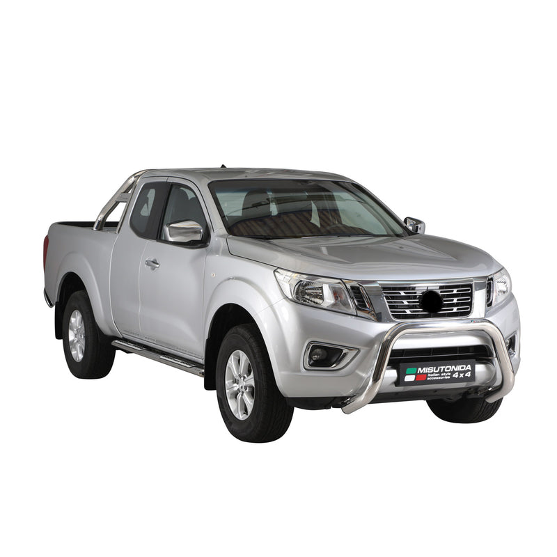 Marchepieds Latéraux pour Nissan NP300 Navara King Cab 2016-2025 Acier Argent
